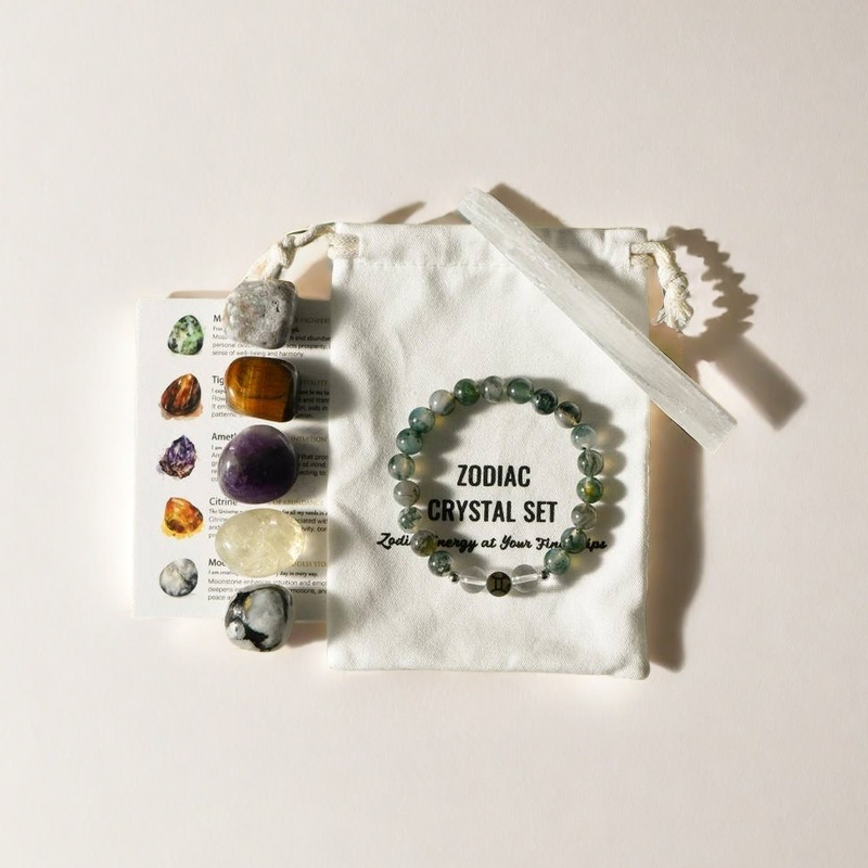 Zodiac Crystal Blind Box – Personalized Healing Stones & Bracelet Set